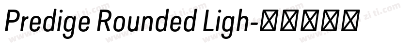 Predige Rounded Ligh字体转换